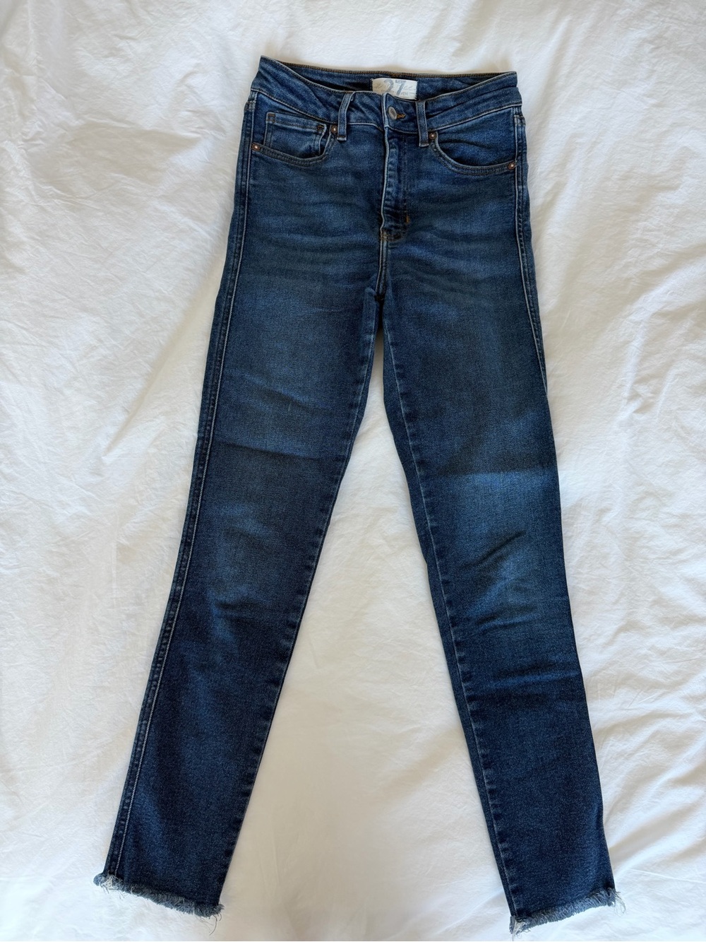 Free People Dark Blue Skinny Jeans